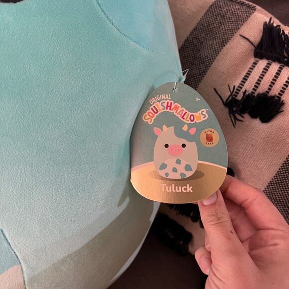 NWT Ultra Rare Tuluck the Cow Squishmallows 16” - Picture 2 of 5